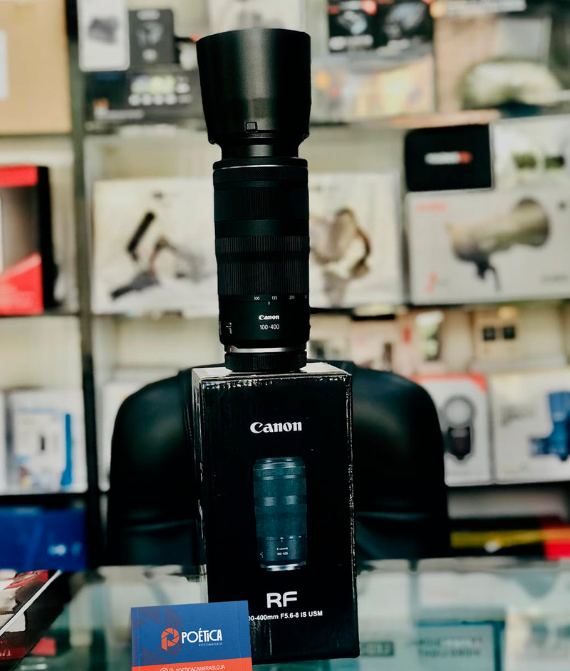 LENTE CANON RF 100-400mm f/5.6-8 IS USM SEMINOVA