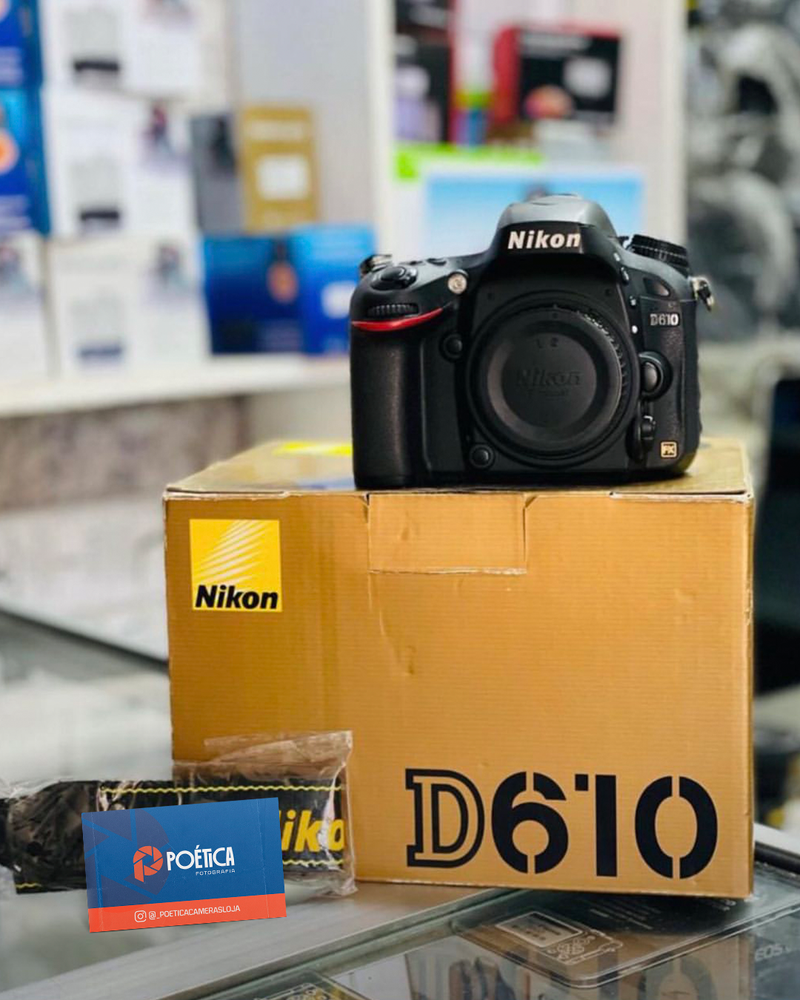 CAMERA NIKON D610 CORPO + CAIXA SEMINOVOS!