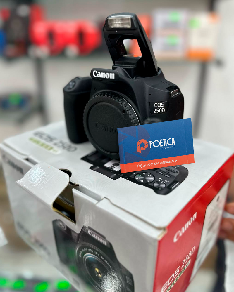 CAMERA EOS 250D CORPO SEMINOVO
