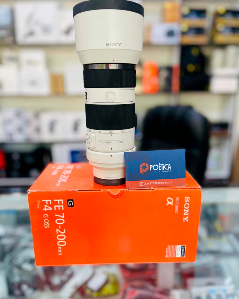 LENTE SONY FE 70-200 F4 G OSS SEMINOVA