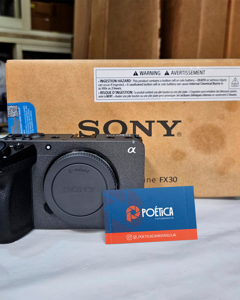 CAMERA SONY FX30 SEMINOVA COMPLETA!