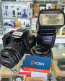 🦷📸 KIT FOTOGRAFIA ODONTOLÓGICA – CANON T6 + 18-55MM + 50MM + FLASH YONGNUO – SEMINOVO