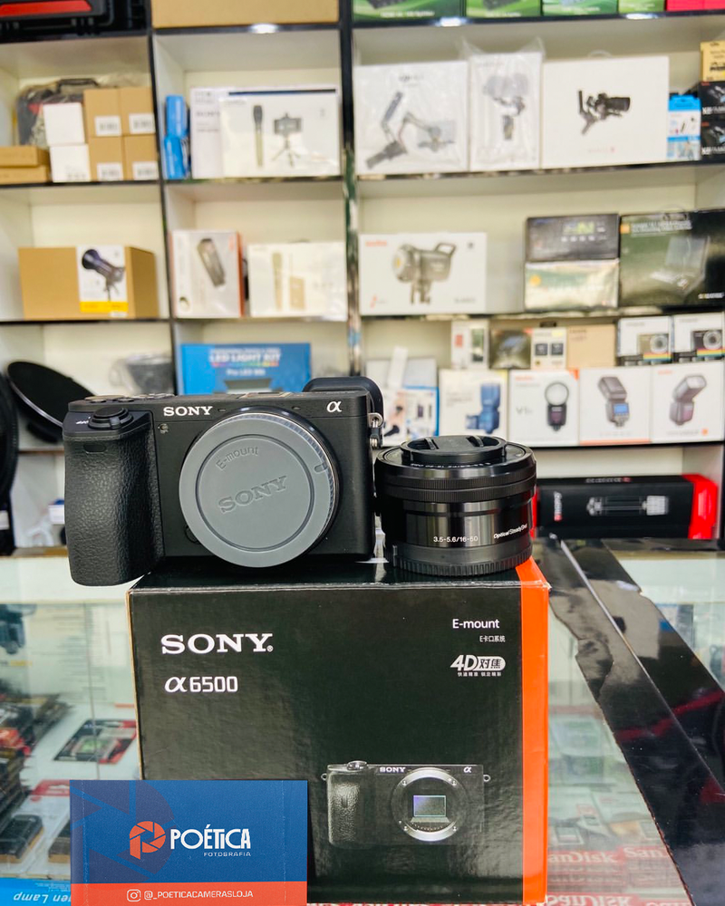 CAMERA SONY A6500 + 16-50mm SEMINOVA
