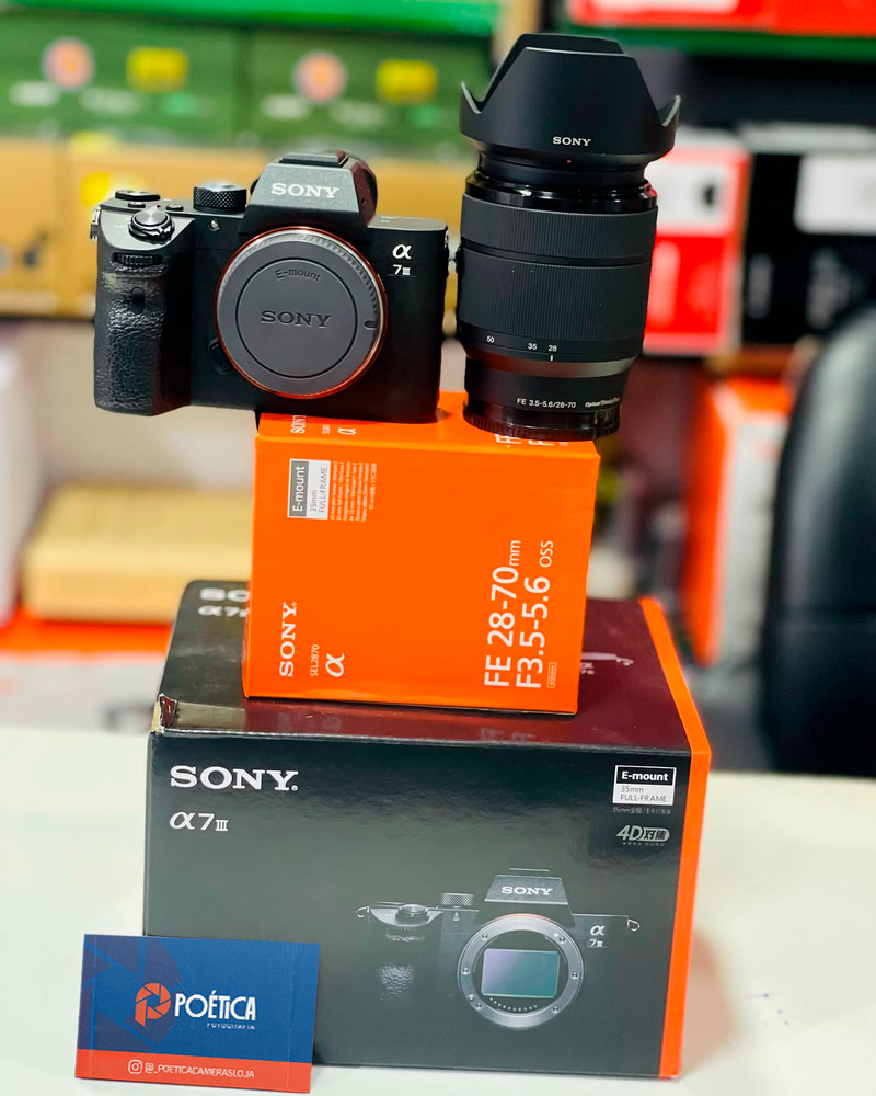 CAMERA SONY A7 III + LENTE 28-70mm FE F.3.5