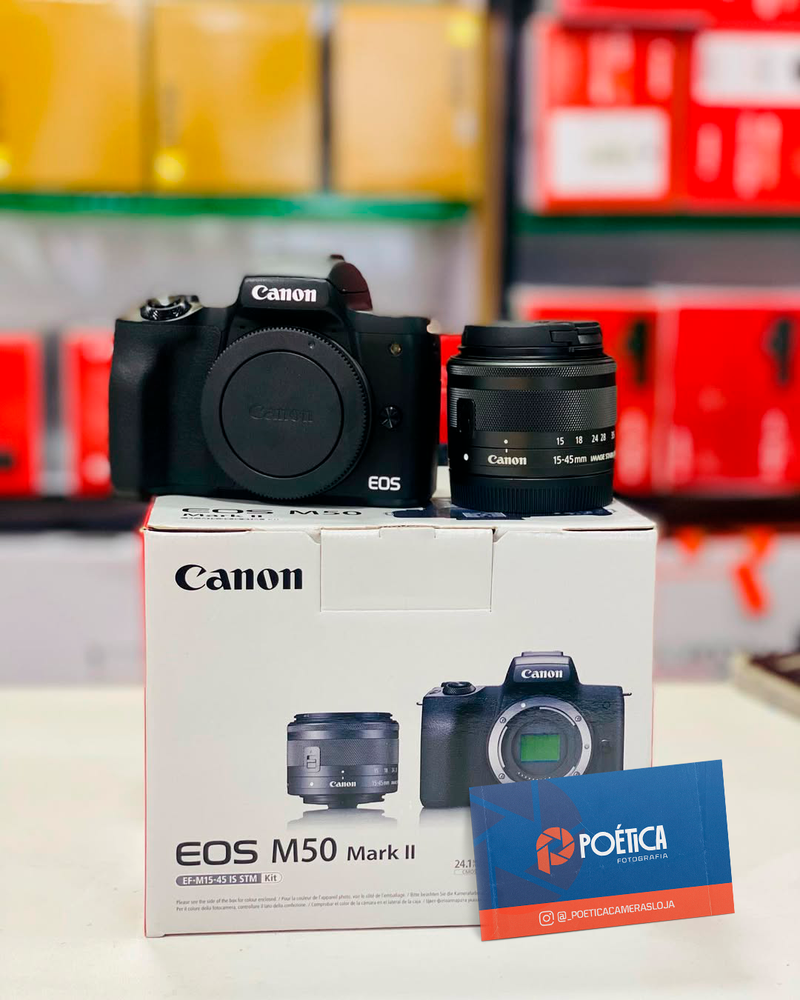 CAMERA CANON M50 MARK II + 18-45mm KIT SEMINOVO