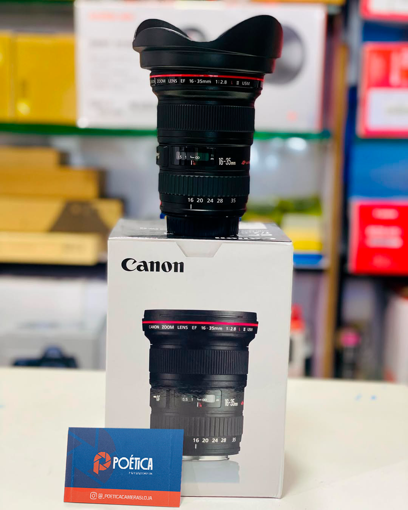 LENTE CANON 16-35mm SEMINOVA COMPLETA!