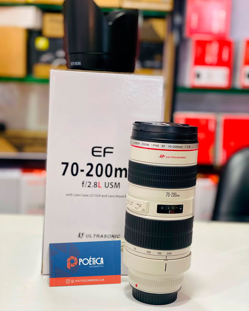 LENTE CANON EF 70-200mm F/2.8 L USM SEMINOVA