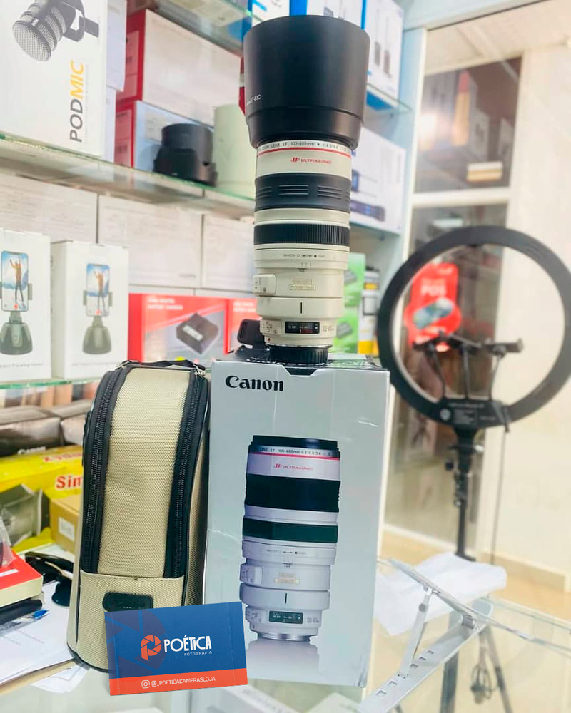 LENTE CANON EF 100-400mm F/4.5-5.6L IS USM SEMINOVA