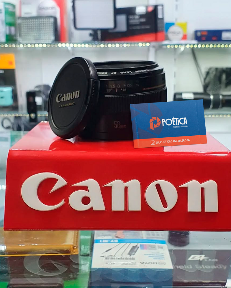 LENTE CANON 50mm SEMINOVA