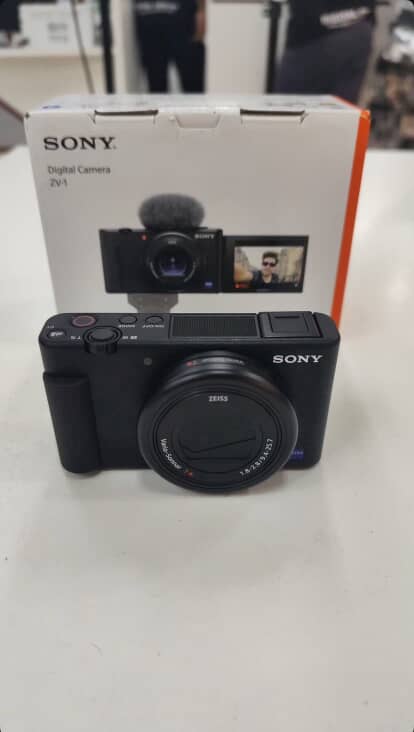 CAMERA SONY ZV-1 SEMINOVA COMPLETA