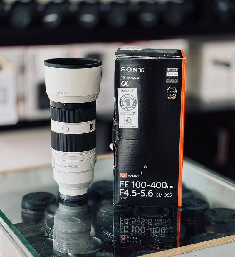 LENTE SONY FE 100-400mm F4.5-5.6 GM OSS SEMINOVA