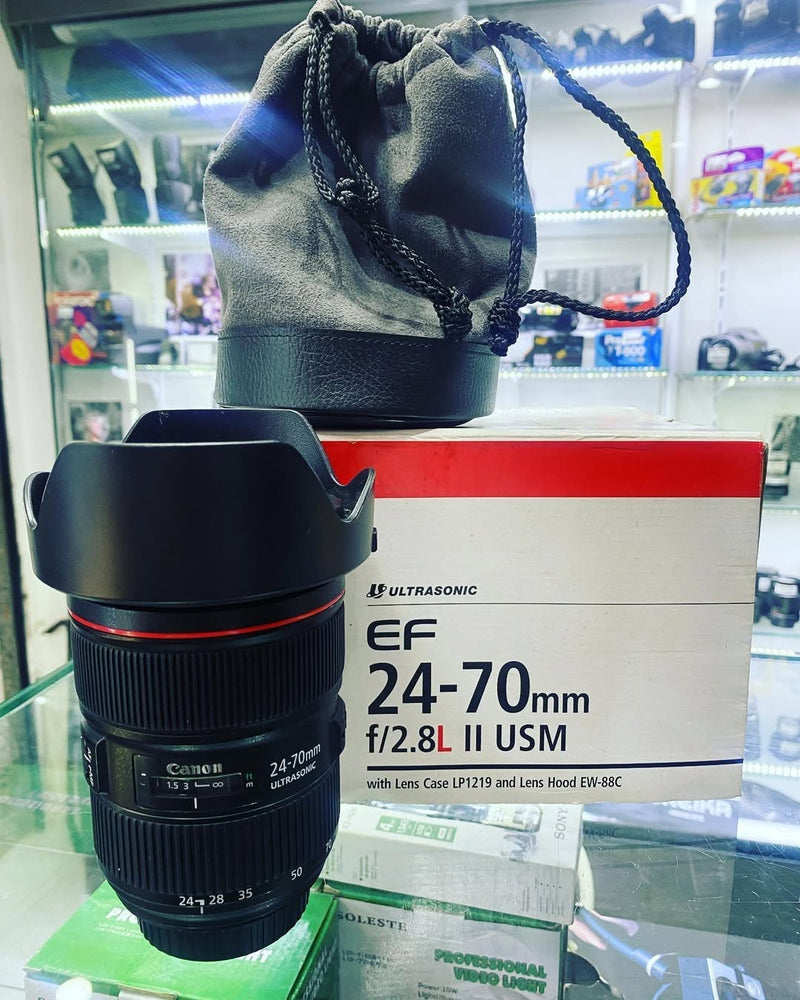 LENTE CANON 24-70mm F/2.8 L II USM SEMINOVA