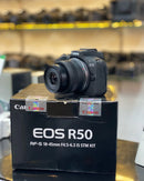 CAMERA CANON R50 + 18-45mm STM SEMINOVA