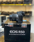 CAMERA CANON R50 + 18-45mm STM SEMINOVA